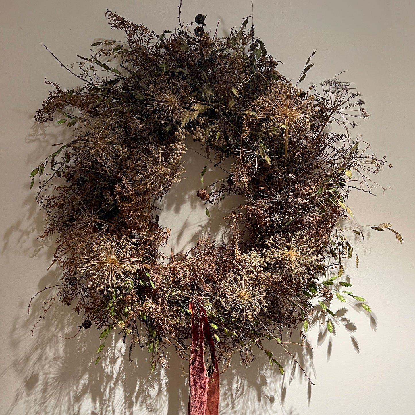 For the Love of Flowers: Everlasting Dried Wreath Class Saturday 18th October 2pm-4pm