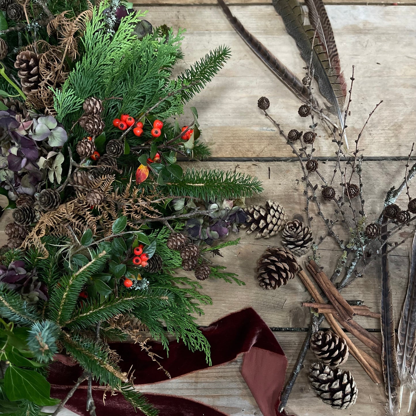 Festive Wreath Class: Tuesday 2nd December 7pm-9pm